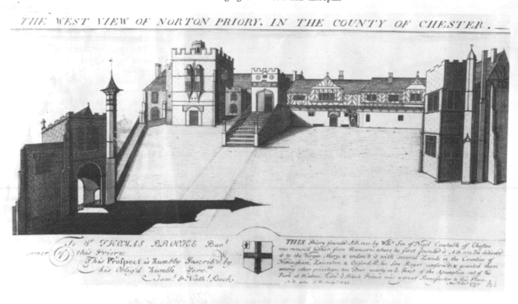 The Buck drawing of Norton Priory, 1727