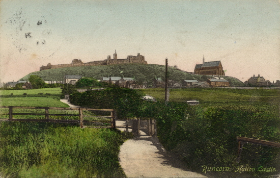 Halton Castle from Halton Brook