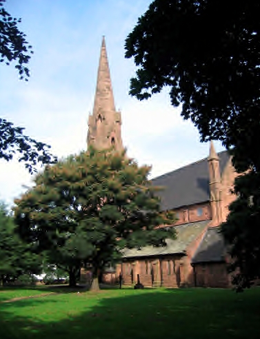 Parish church in summer