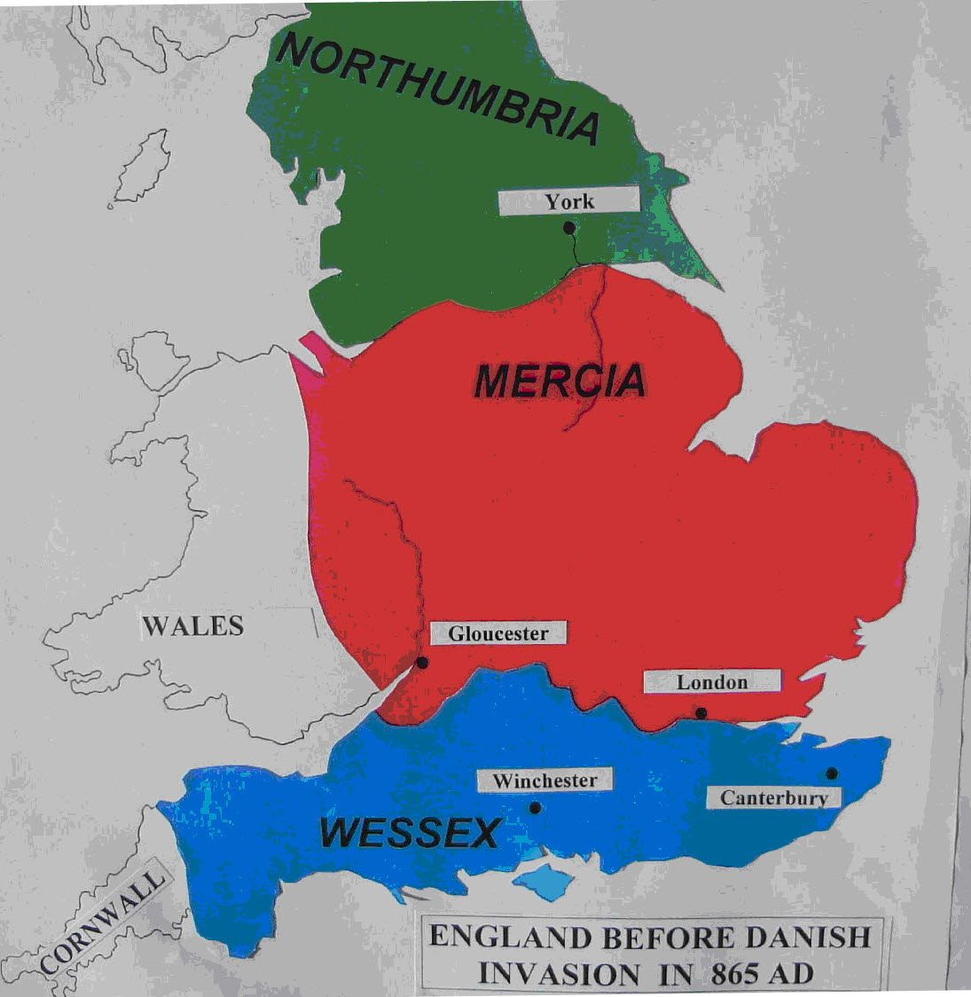 The Kingdom Of Wessex: A Map Of Anglo-Saxon Power - Historical and ...