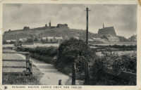 Halton castle and church