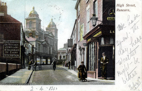 High Street in 1904, Runcorn